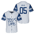 thumbnail image 1 of ENHYPEN World Tour 2025 Walk The Line Baseball Jersey – Unisex Kpop Concert Outfit Merch for Fans, Stylish Gift Apparel, 1 of 8