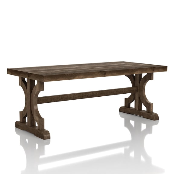 ENITIAL STAR Birch Farmhouse Wood Coffee Table in Reclaimed Oak