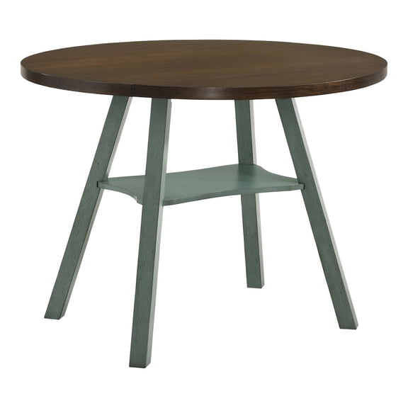 ENITIAL STAR Elda Wood Drop-Leaf Counter Height Dining Table