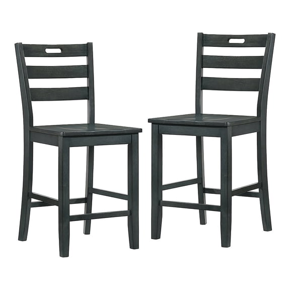 ENITIAL STAR Jolines Wood Counter Height Dining Chair (Set of 2)