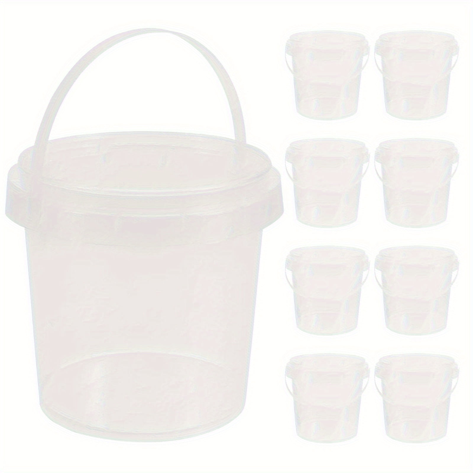 ENIYUU 10pcs Ice Cream Container 1L Popcorn Bucket for Drink Food