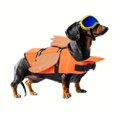 thumbnail image 1 of ENIYUU Adjustable Reflective Dog Life Jacket with Rescue Handle and Enhanced Buoyancy Winged Safety Swim Vest for Dogs Polyester Knit Fabric Machine Washable Suitable for Small to Lar, 1 of 7