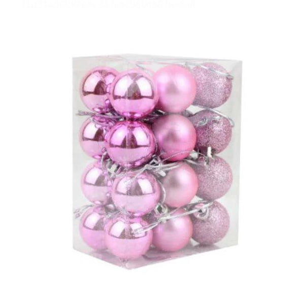 ENJOY 24pcs Christmas Tree Baubles Balls Decor Ornament Xmas Wedding Party Decorations