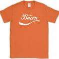 thumbnail image 1 of ENJOY BACON T-Shirt Funny Pork BBQ Grilling Meat Humor Text Tee - Orange, 2XL, 1 of 1