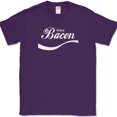 thumbnail image 1 of ENJOY BACON T-Shirt Funny Pork BBQ Grilling Meat Humor Text Tee - Purple, 2XL, 1 of 1