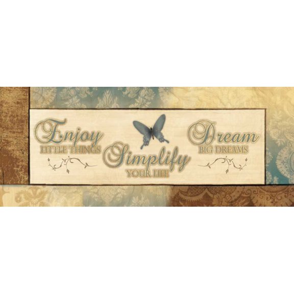 ENJOY LITTLE THINGS Poster Print - Piper Ballantyne (36 x 15)