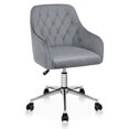 thumbnail image 1 of ENJOYOU Office Chair Velvet Modern Upholstered Desk Chair Mid-Back Task Chair Height Adjustable Armchair Shell Shape Computer Chair Comfy Chair for Bedroom, 1 of 6