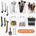 thumbnail image 1 of ENJOYWOOD 22 Piece Pegboard Accessories and Hooks Set,Clear Pegboard Cups, 1 of 8