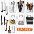 thumbnail image 1 of ENJOYWOOD 22 Piece Pegboard Accessories and Hooks Set,Clear Pegboard Cups, 1 of 8