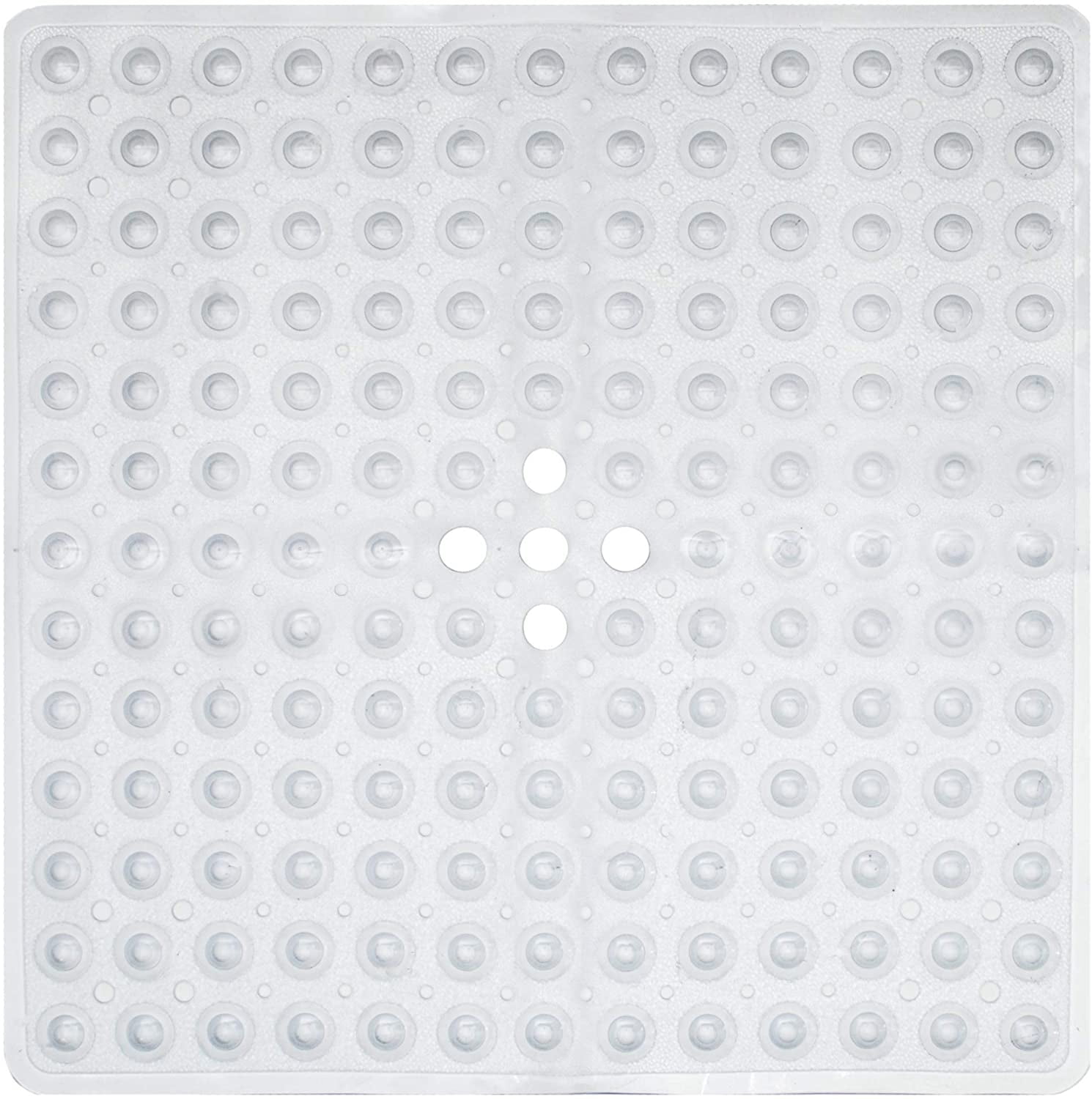 ENKOSI Square Shower Mat 21 x 21 inch for Shower Stall Floors Bathtub