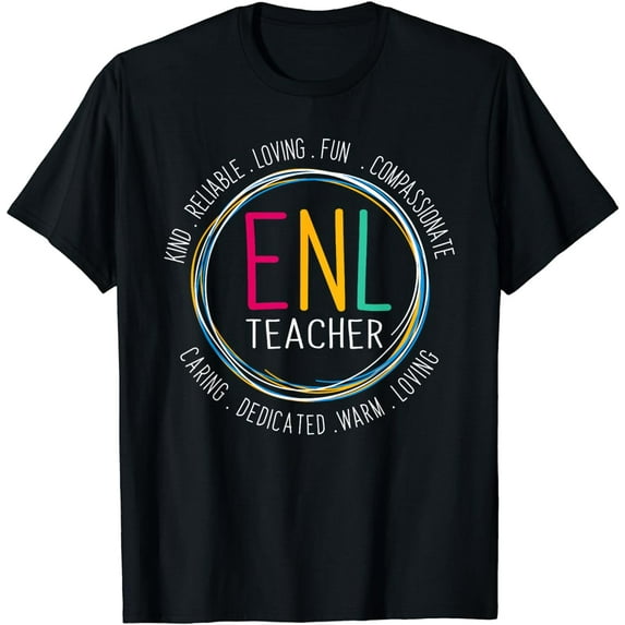 ENL Teacher Squad English New Language Squad Crew T-Shirt