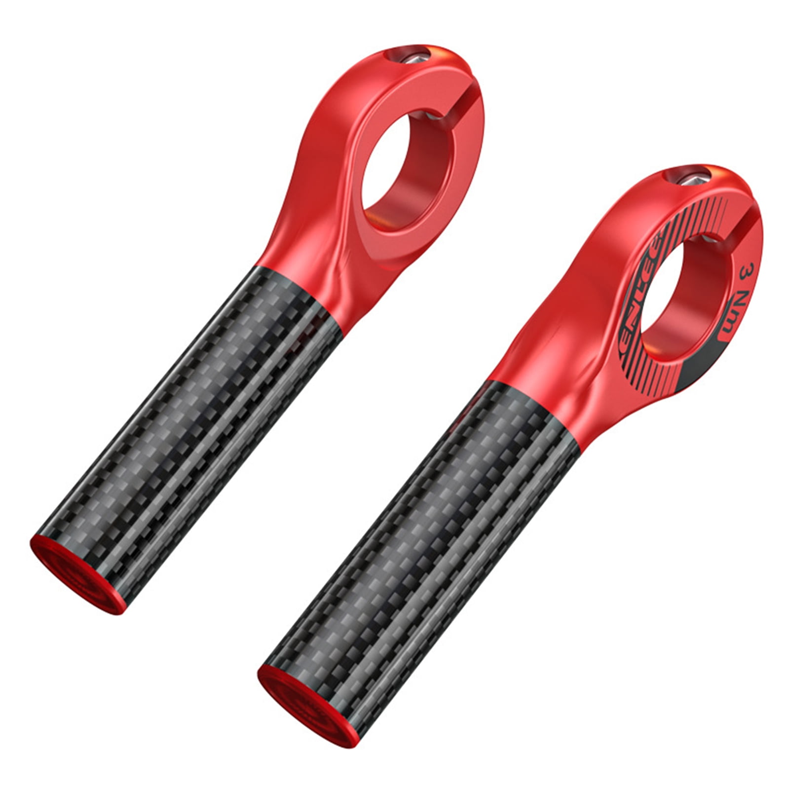 ENLEE Carbon Fiber Handlebar Ends Mountain Bike Handlebar Grip Bike
