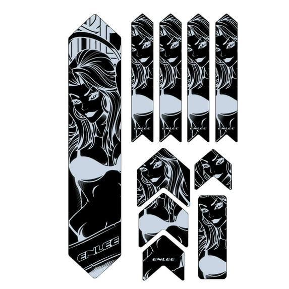 ENLEE Sticker,Bike Scratch Resistant Removable Sticker Road Frame Stickers Mountain Bike Frame Resistant Frame Removable Frame Adhesive Cover Scratch Resistant Frame Road Frame Adhesive Huiop Eryue