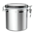 thumbnail image 1 of ENLOY 165oz Stainless Steel Airtight Canister for Kitchen, Large Metal Food Storage Canisters with Clear Lid and Sturdy Locking Clamp, 1 of 7