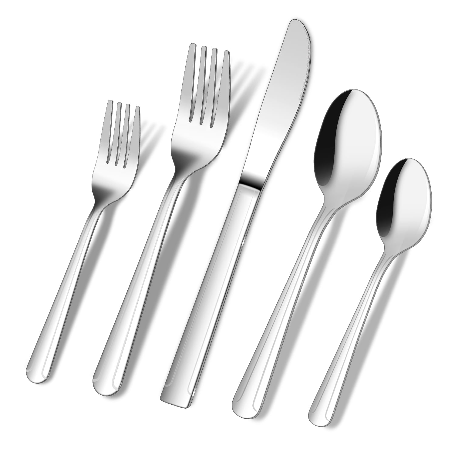 ENLOY 20 Piece Silverware Set, Stainless Steel Flatware Set,  Service for 4