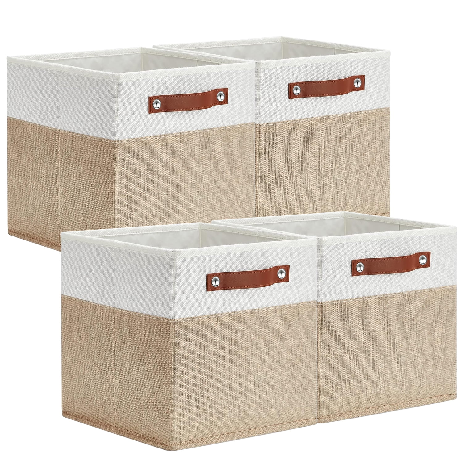 ENLOY Collapsible Fabric Cube Storage Organizer Bins, 13x13 Inch 4
