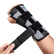 ENLUNTRA Carpal Tunnel Wrist Brace Night Support for Right Hand, Adjustable Wrist Splint with Replaceable Splints and Sling for Men and Women,Hand Brace for Tendonitis, Arthritis, Injuries.
