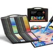 ENMY 48 Colors Brush Tip Direct Liquid Acrylic Markers, Water-Based for DIY Craft & Multi-Surface Painting