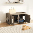 thumbnail image 1 of ENNSOO Cat House Compact Cute Stylish Design Spacious Interior Tough Shatter Resistant Material With Tool Free Installation For Indoor Pet Use, 1 of 5