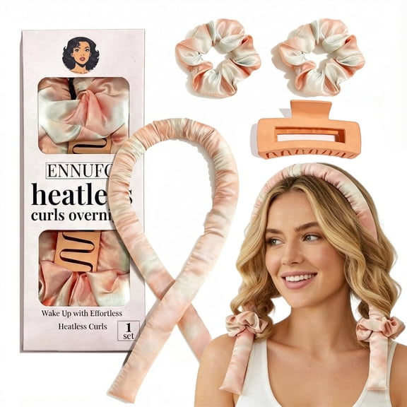 ENNUFO Soft Damage-Free Heatless Curls Overnight Hair Curler Set for All Hair Types