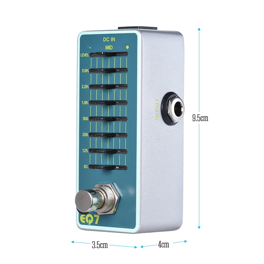 ENO EX EQ7 Guitar Equalizer Effect Pedal 7Band EQ Full Metal Shell True Bypass