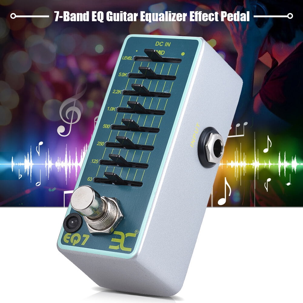 ENO EX EQ7 Guitar Equalizer Effect Pedal 7Band EQ Full Metal Shell True Bypass