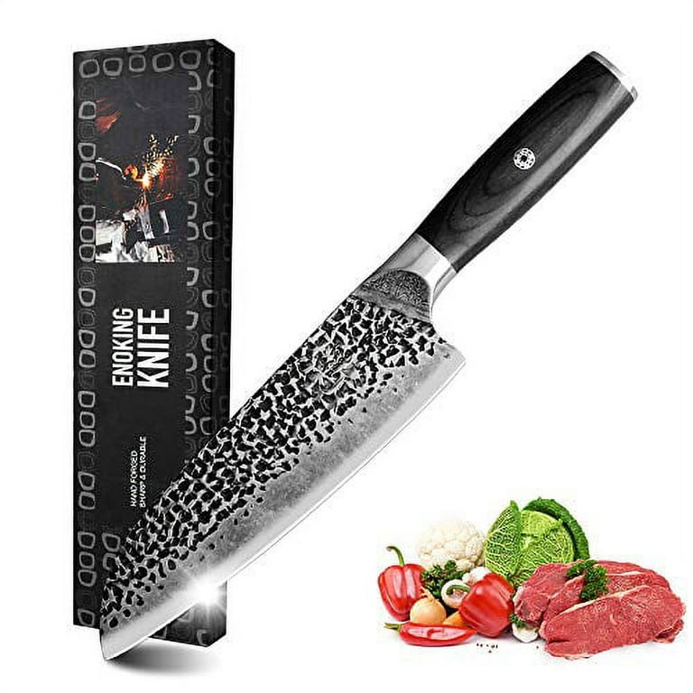  Kitchen Knife Sets, High Carbon Stainless Steel Knife Set with  Wood Case, 5-Piece Chef Knives with Ergonomic Triple Riveted Handle,  Rust-proof For Home and Restaurant Use, Easy to clean: Home 