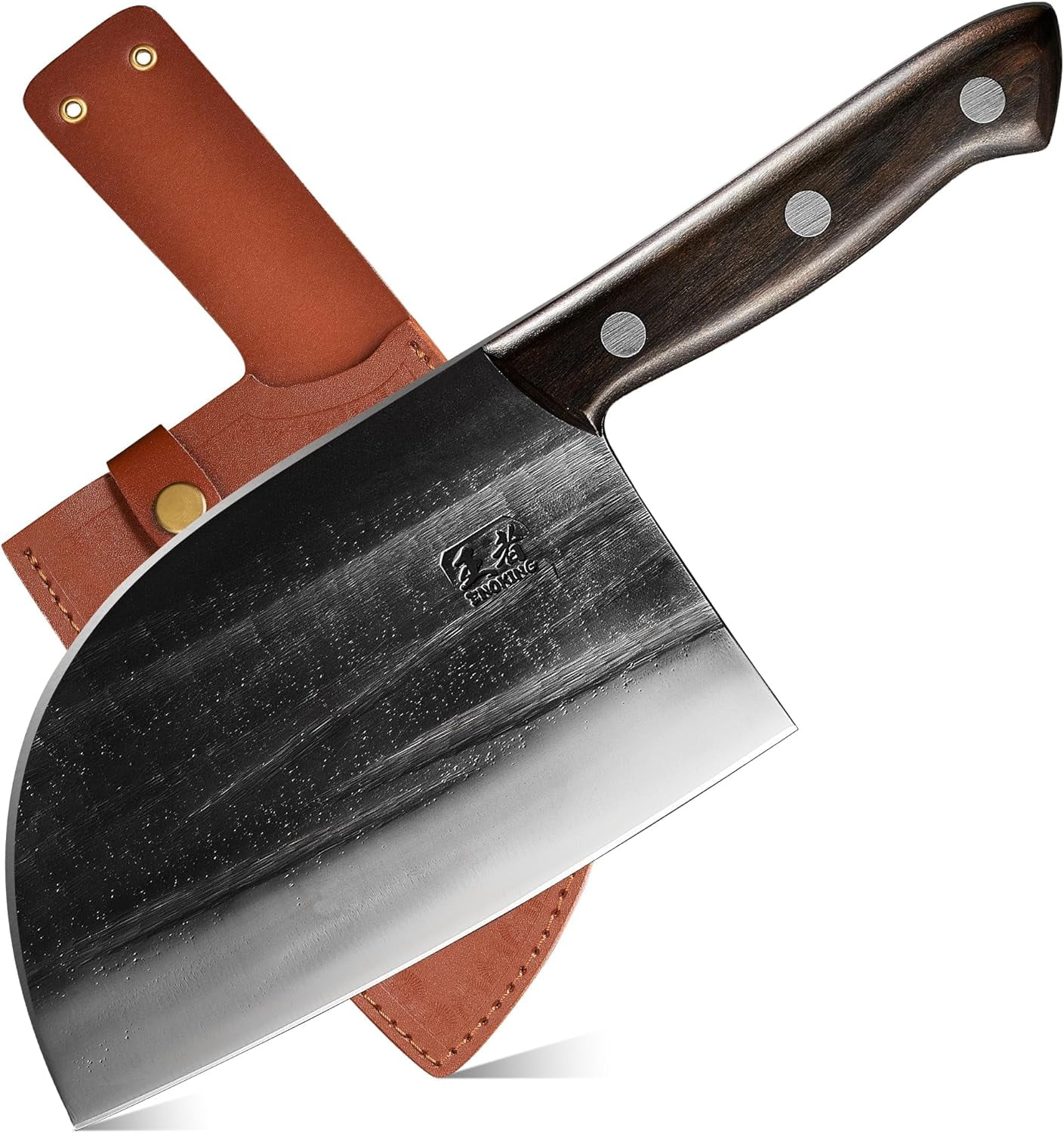ENOKING Meat Cleaver Knife Bone Chopper, 6.7 Inch High Manganese Steel