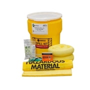 ENPAC 10-Gallon Emergency Response Aggressive Chemical Acid & Caustic Spill Kit Includes Drum, Granular Absorbent, Pads, Socks, Disposal Bag, Safety Equipment - OSHA, UN, DOT Compliant
