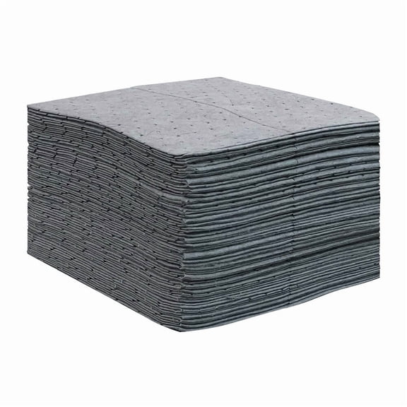 ENPAC Sonic Bonded Absorbent Pads for Universal Spill Cleanup & Containment (Medium, 100 pack)