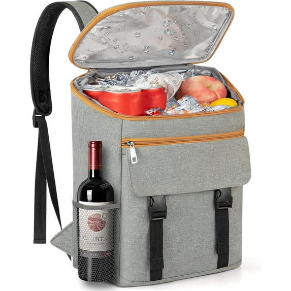 ENQIZCooler Backpack Soft Insulated Leak Proof 30 Cans Insulated Backpack Cooler Portable Picnic Camping Beach Hiking BBQ Lunch Backpack for Men and Women