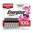 thumbnail image 1 of Energizer MAX AAA Batteries (32 Pack), Triple A Alkaline Batteries, 1 of 8