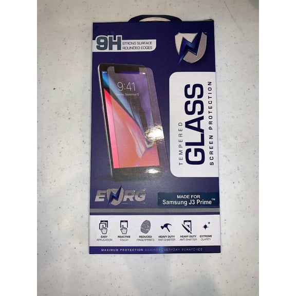 ENRG Tempered Glass Screen Protector for Samsung Galaxy J3 Prime - Clear