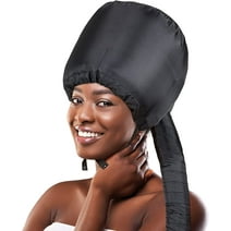 ENROSLU Bonnet Hood Hair Dryer Attachment - Hair Dryer Bonnet with Elastic Strap, Used for Hair Styling, Deep Conditioning and Hair Drying (Black)