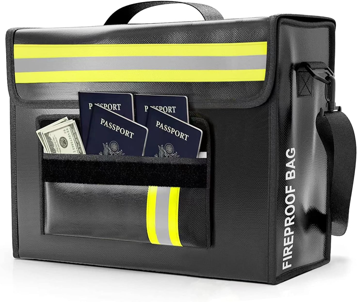 Waterproof Document Protection ENROSLU Fireproof and Waterproof Document Bag,43 x 30 x 13 cm with ...