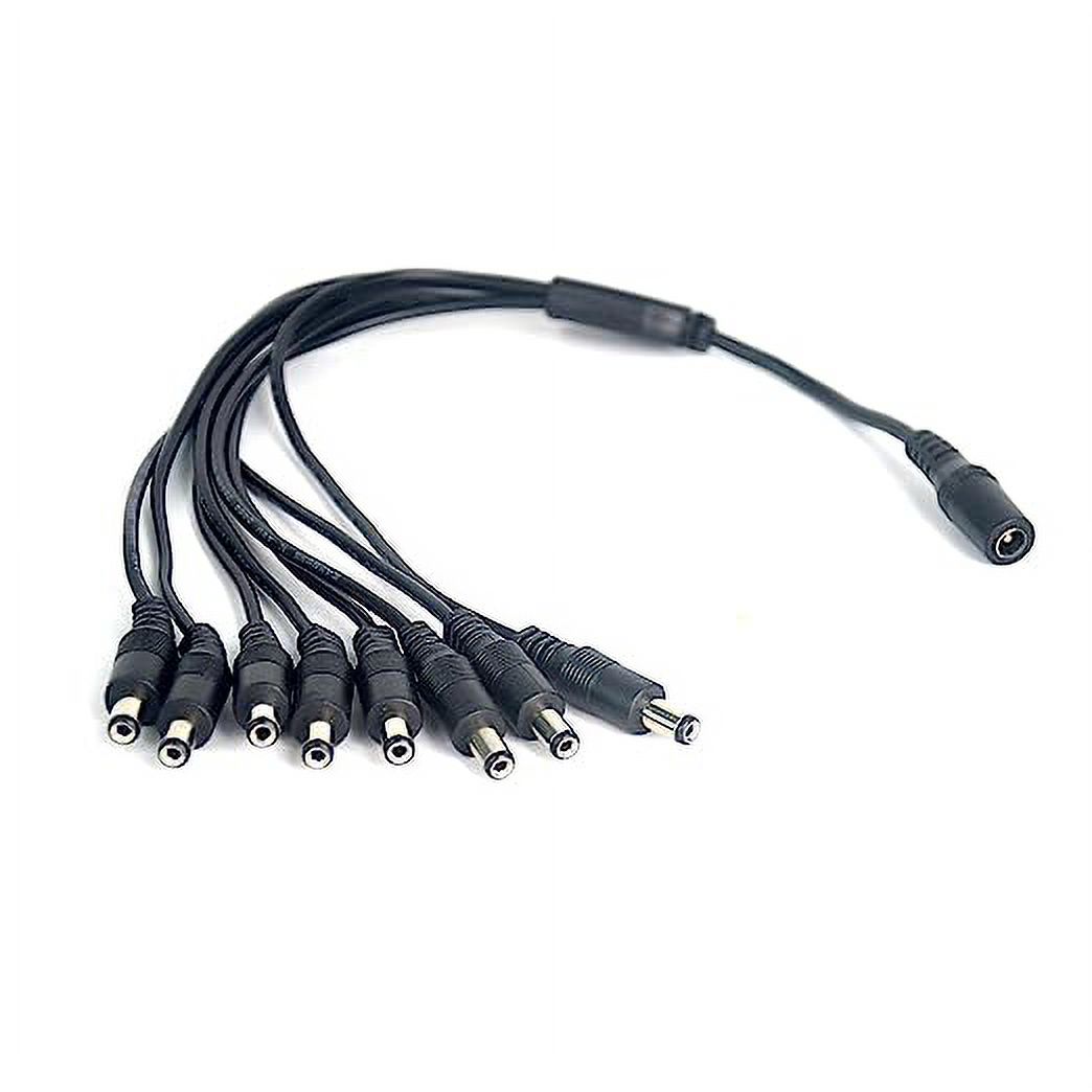 ENS 1 to 4/8 Power Cord Splitter Female to Male Output Power Splitter (1 to 8 Splitter