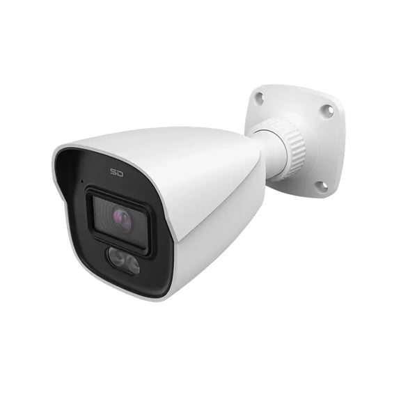 ENS Titanium IP-5IR8S4C1-28 IP 8MP/4K 2.8mm Dual Light Color 98ft LED With Mic Bullet Camera