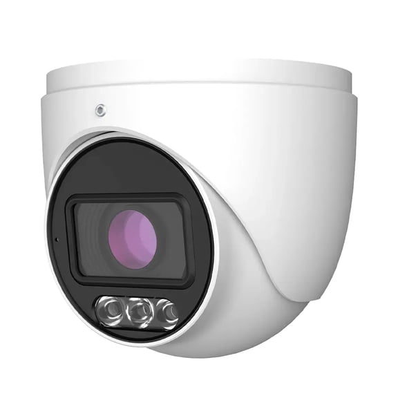 ENS Titanium IP-5IRD4C4H5-28 4MP Full Color Turret Security Camera, 1/1.79" Large Sensor, 112 Ultra Wide, Face Detection, Two-Way Audio, Alarm I/O, PoE IP67