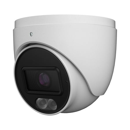 ENS Titanium IP-5IRD6S4C4-28 IP 6MP 2.8mm Dual Light Color 98ft LED With Mic Turret Camera