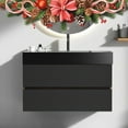 thumbnail image 1 of ENSHUI Floating Bathroom Vanity, 36 Inch, Engineered Quartz Sink, 2 Drawers, 1 of 9