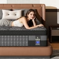 thumbnail image 1 of ENSHUI King Size Mattress, 14-inch Gel Memory Foam Mattress, Boxed, Features Individually Pocketed Springs for Effective Pressure Relief and Motion Insulation, CertiPUR-US Certified, 1 of 9