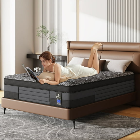 ENSHUI Twin Size Mattress, 12 inch Gel Memory Foam Mattress for Cool Night & Pressure Relief, Medium Hardness with Motion Isolating, Bliss