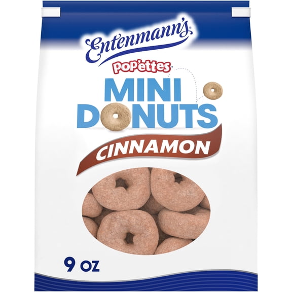 Entenmann's Pop'ettes Cinnamon Mini Donuts, 9 oz, Bag
