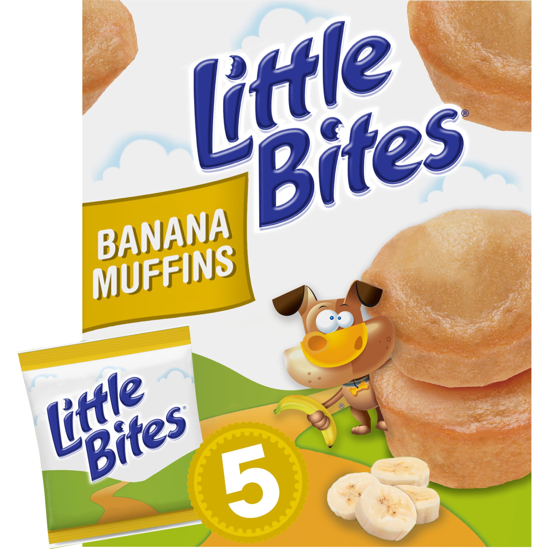 Little Bites Banana Muffins, 5 count, Mini Muffins, 8.25 oz Box