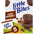 thumbnail image 1 of Little Bites Fudge Brownies, 5 packs, Kosher Dairy, Real Chocolate Mini Muffins, 9 oz Multipack, 1 of 17