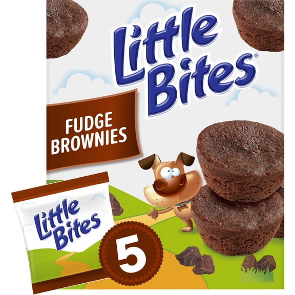 Little Bites Fudge Brownies, 5 packs, Made with Real Chocolate Mini Muffins, 9 oz Multipack