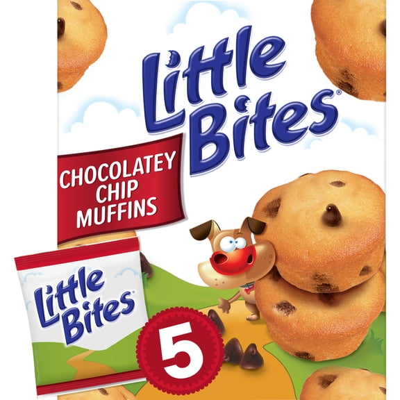 Little Bites Chocolatey Chip Muffins, 5 packs, Chocolatey Chip Mini Muffins, 7.5 oz Multipack