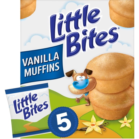 Little Bites Vanilla Muffins, 5 packs, Mini Muffins, 7.5 oz Multipack
