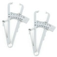 thumbnail image 1 of ENTASSER 2Pcs Body Fat Caliper - Handheld BMI Body Fat Measurement Device - Skinfold Caliper Measures Body Fat for Men and WomenWhite cm+inch, 1 of 5