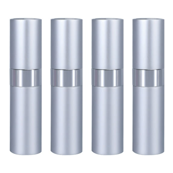 ENTASSER 4 pieces 8ml perfume bottle, portable travel perfume bottlematte silver